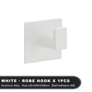 Black Self-Adhesive Wall Hooks For Hanging Keys Clothes Hanger Door 3M Robe Hook Coat Rack Towel Holder Bathroom Accessories