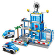 Police station building blocks, children's educational building block toys, Christmas gifts, birthday gifts (503 pieces)