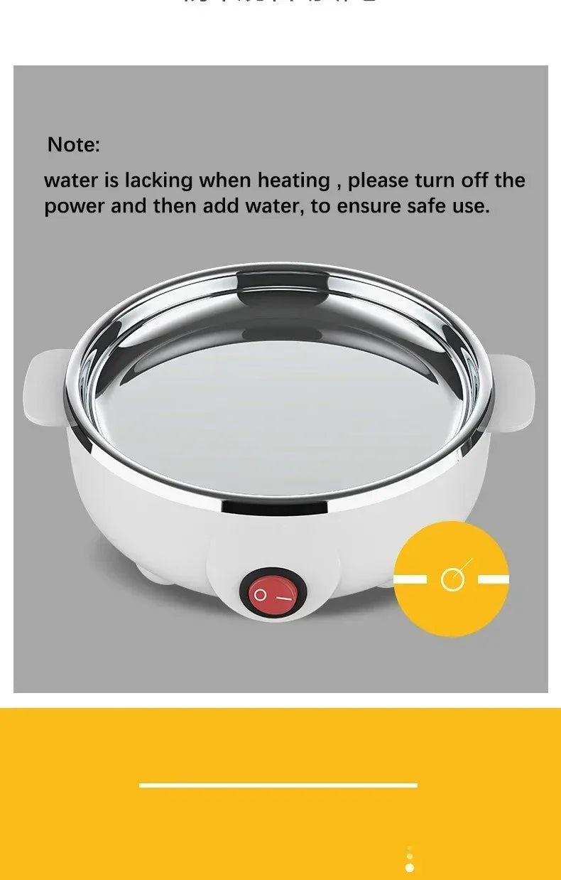 Automatic Electric Egg Streamer Multifunctional Electric Egg Boiler Double Layers Egg Cooker Mini Kitchen Breakfast Machine