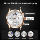 LIGE Casual Men Watch Luxury Leather Waterproof Sport Quartz Wristwatch Chronograph Military Watch for Men Relogio Masculino