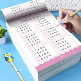 64 Pages/Book Children's Addition and Subtraction Learning Mathematics Workbook Handwritten Arithmetic Exercise Books Notebooks