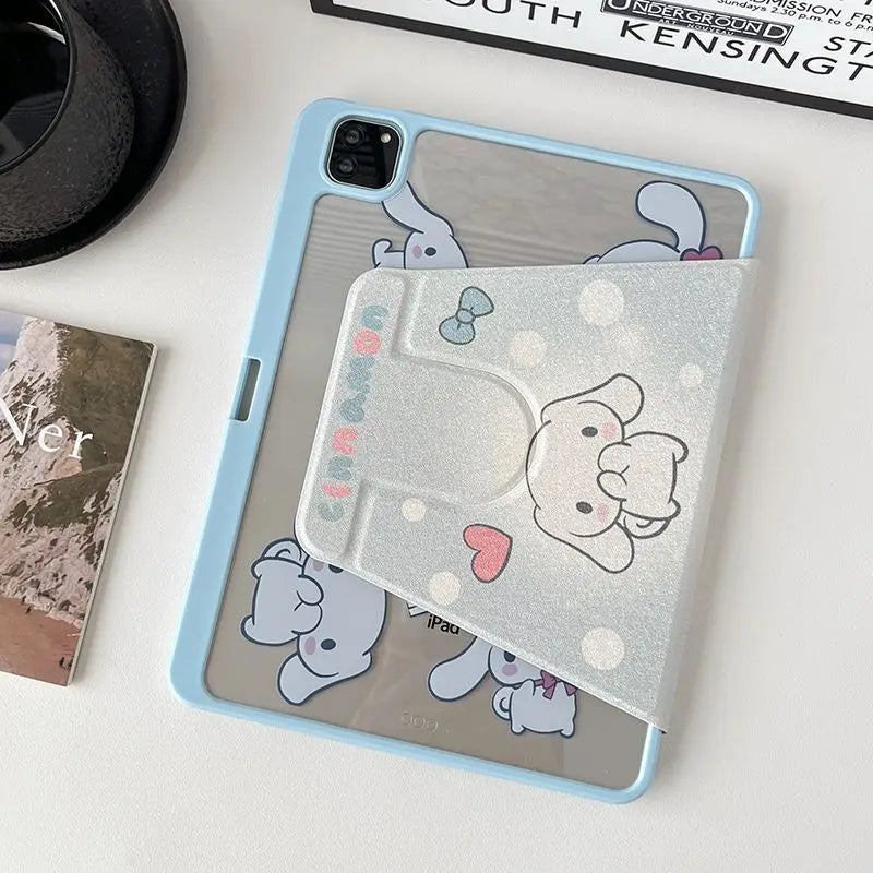 Cartoon Sanrio Cinnamoroll Tablet Case For iPad Air 4 5 10.9 Pro 2022 11 7th 8th 9th 10th Gen 5th 6th Mini 6 Protective Cover