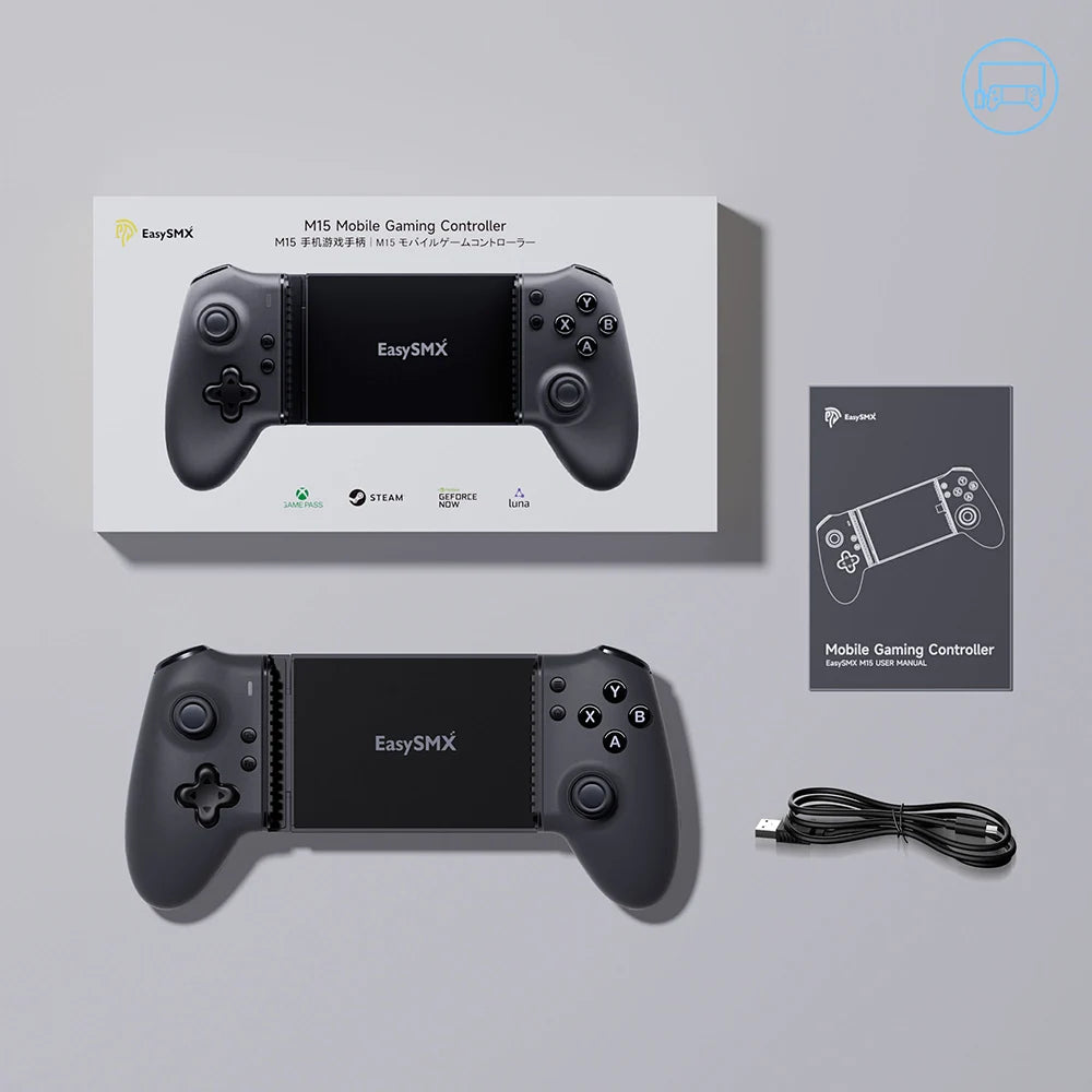 EasySMX M15 Bluetooth Mobile Phone Controller for Android/iPhone/Cloud Gaming/Xbox Game Pass/PS Remote Play/Switch 1/2
