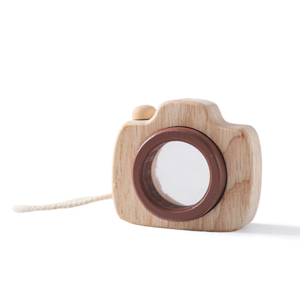 1Pc Wooden Baby Montessori Toys Fashion Camera Pendant Toys for Kids Outdoor Toys Gift Children Wooden Presents Kids Gifts
