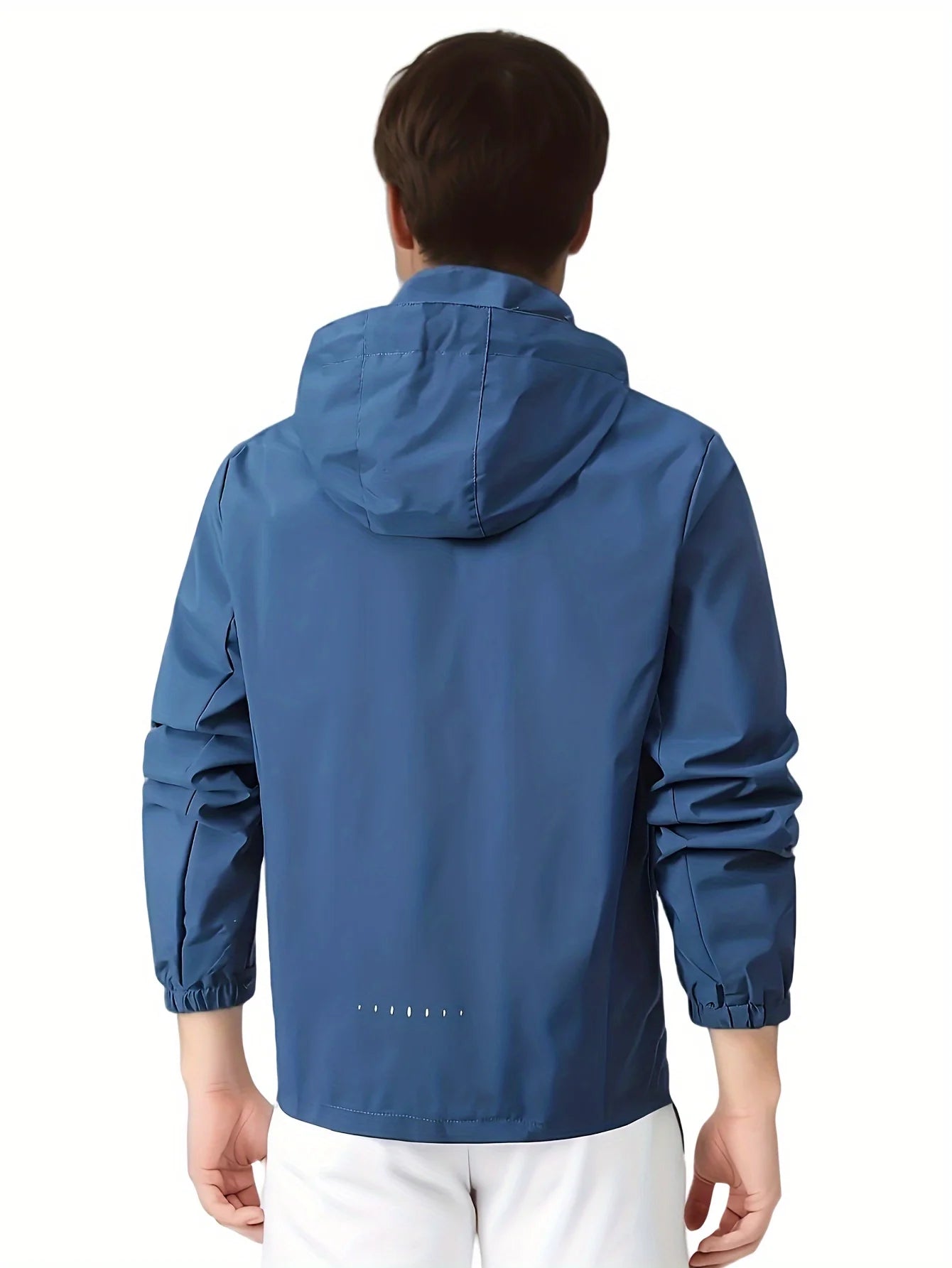 Men's Lightweight Waterproof Rain Jacket, Hooded Shell Outdoor Raincoat Hiking Windbreaker Jacket Coat