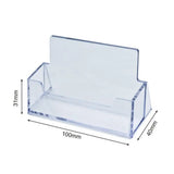 Clear Business Card Holder Organizer Office Desk Display Stand Memo Counter Accessories Tabletop Business Card Holder Storage