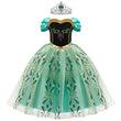 Anna Dresses Children Princess Dress Girl Cosplay Costume Kids Summer Clothes Halloween Birthday Carnival Robe Party Disguise