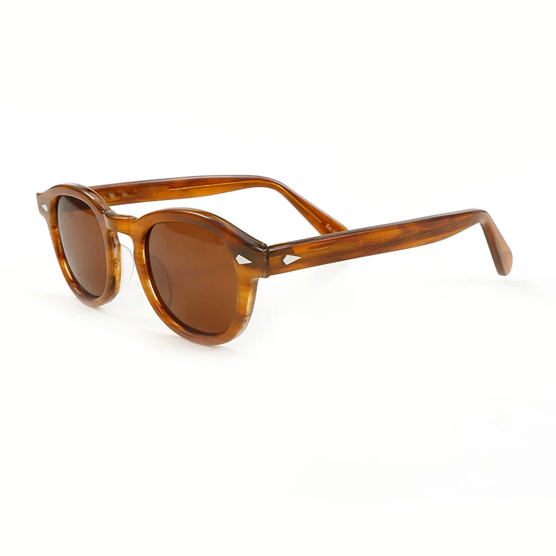 Polarized Sunglasses for Men and Women, UV400 Johnny Depp Lemtosh Style, Retro Acetate Frame, Eyeglasses Eyewear for Men