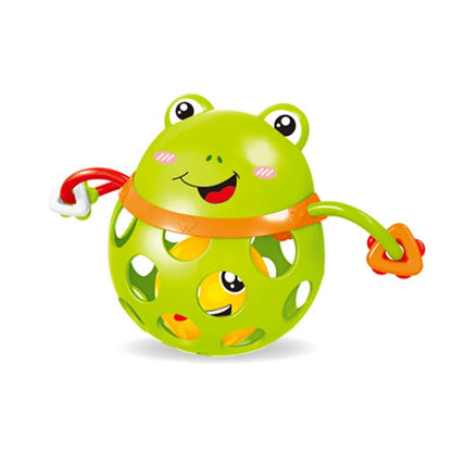 Baby Toys 0 12 Months Rotating Rattle Ball Grasping Activity Baby Development Toy Silicone Teether Sensory Toys for Babies Gifts