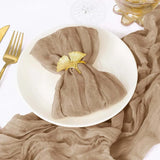 Set of 12 Gauze Cheesecloth Napkins Cloth Bulk Dinner Table Napkins for Home Wedding Valentine's Party Event Table Decoration