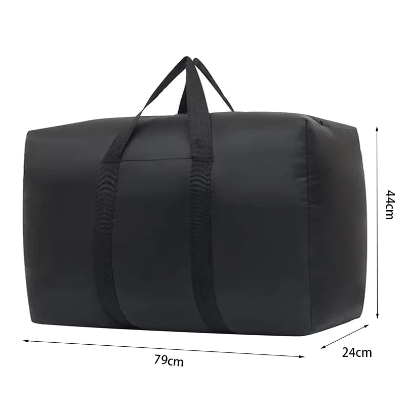 Super Large Capacity Travel Duffel Bag Foldable Luggage Travel Bag Waterproof Polyester Organizer Cloth Quilt Storage Bag