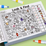 Livro de Colorir com Objetos Ocultos para Crianças, com mais de 100 Páginas de "Encontrar e Colorir" – Caderno de Atividades Interativo para Escola, Casa e Viagem – Livro Educativo de Quebra-Cabeças