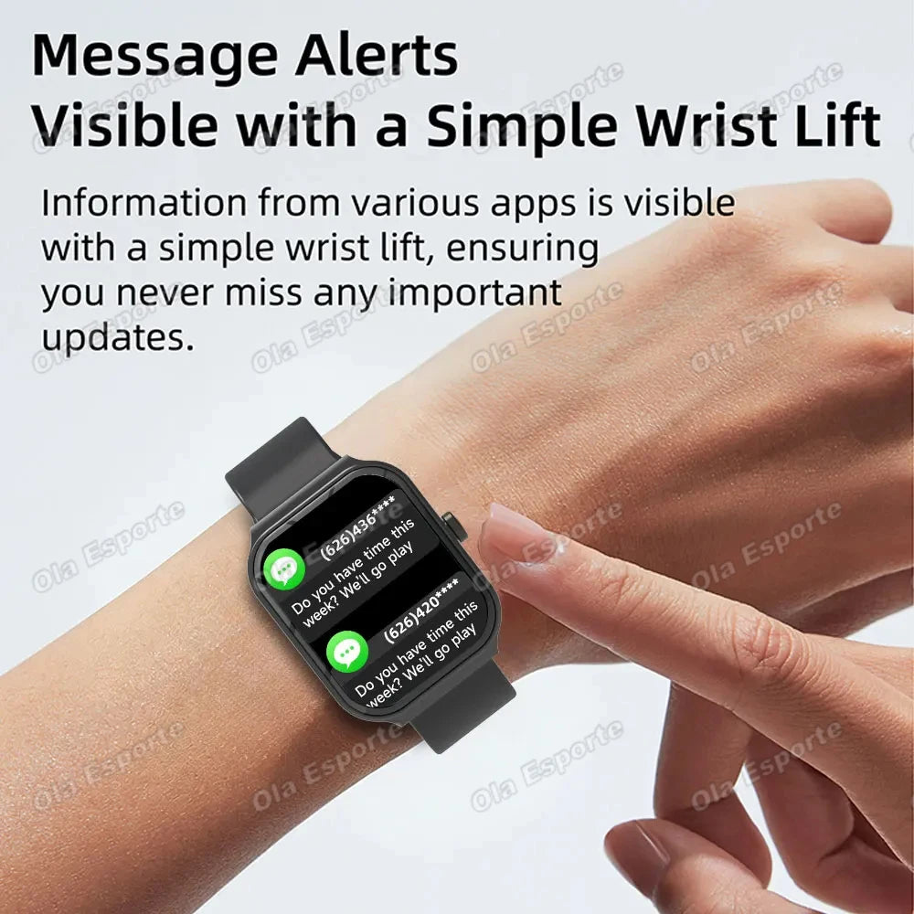 New Smart Watch Bluetooth Call Camera Control Multiple Sports Modes Watches Heart Rate Blood Oxygen Sleep Monitoring Smartwatch