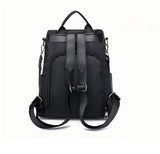 Homefish New Women's Multifunction Backpack Casual Solid Color School Bag For Girls Fashion Detachable Strap Travel Shoulder Bag