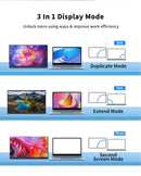 HGFRTEE 100%sRGB 10.5 inch Portable Monitor 1280P 420Cd/m ² Second screen For Laptop Mac Xbox PS4/5 Switch PC Extension Display