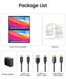 2025 15.6 Dual Screen 1920*1080P 60Hz Touch/Non-Touch Portable Monitor IPS Low Blue Light Eye Protection 360° Folding Drive-free