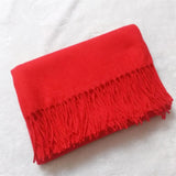 Classic Solid Colors Scarves Men Cashmere Soft Knitted Striped Scarf Long Tassel Neck Warmer Men'S Winter Scarf 2023 New