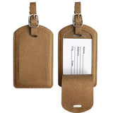 Custom Letters Saffiano PU Leather Luggage Tag Wholesale Personalize Initial Travel Accessories Women Men Suitcase Name Card Tag