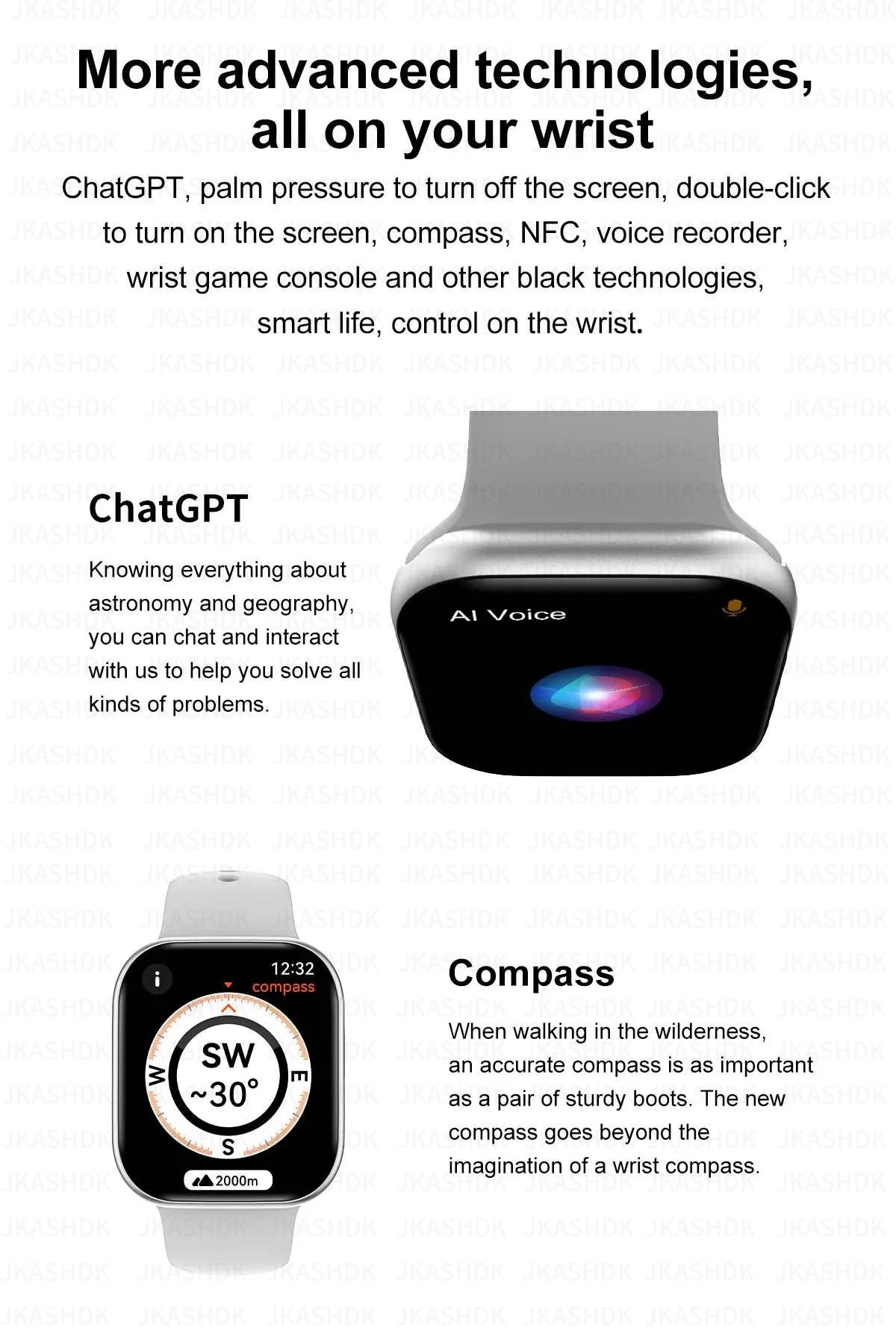 New For Apple Watch 10 GPS NFC Smart Watch Men Women Wireless Charging BT Call Waterproof HD AMOLED Smartwatch For Android IOS