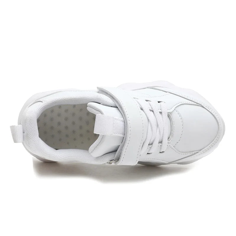 Children's Fashion Sports Shoes Breathable Student Black School Walking Shoes Anti-skid Boys & Girls Casual Running Sneaker