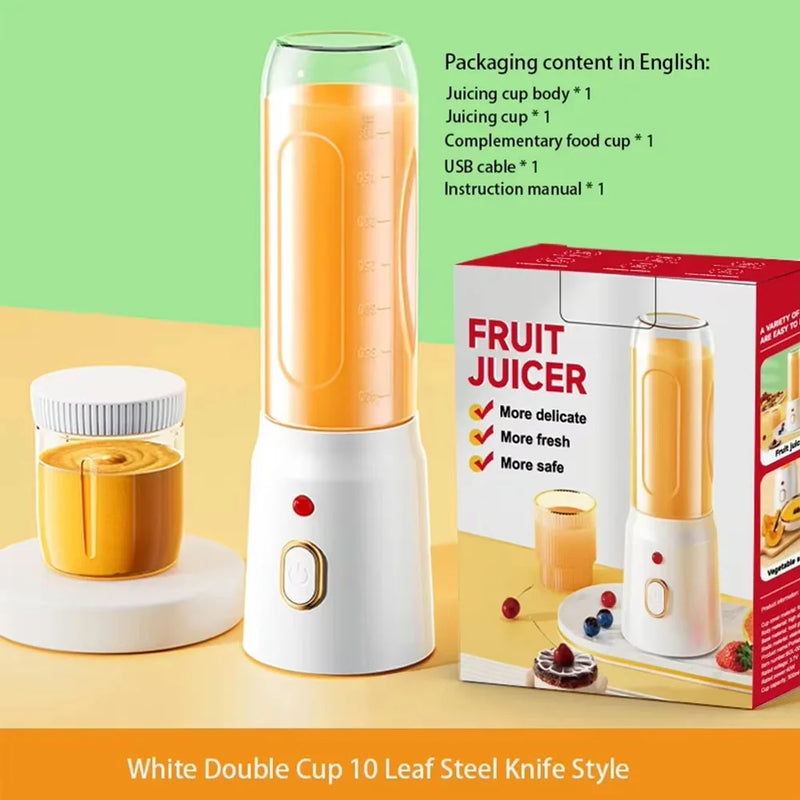 New Portable Automatic Juice Press Fruit Juice Blender USB Rechargeable Wireles Mini Juice Press Kitchen Tools Baby Food Blender