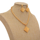 Jewelry Set For Women  Gold Plated With Necklace Pendant Nigerian Wedding Jewelry