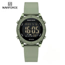 NAVIFORCE NF7108 Casual Wild Ladies Watch 50m Waterproof LCD Digital Display Electronic Silicon Strap Female Clock