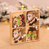 Gnomos De Natal Pingente De Madeira, Árvore De Natal Pendurado Ornamentos, Decorações De Natal Para Casa, Presente De Ano Novo, 2022, 9 Pcs, 12 Pcs