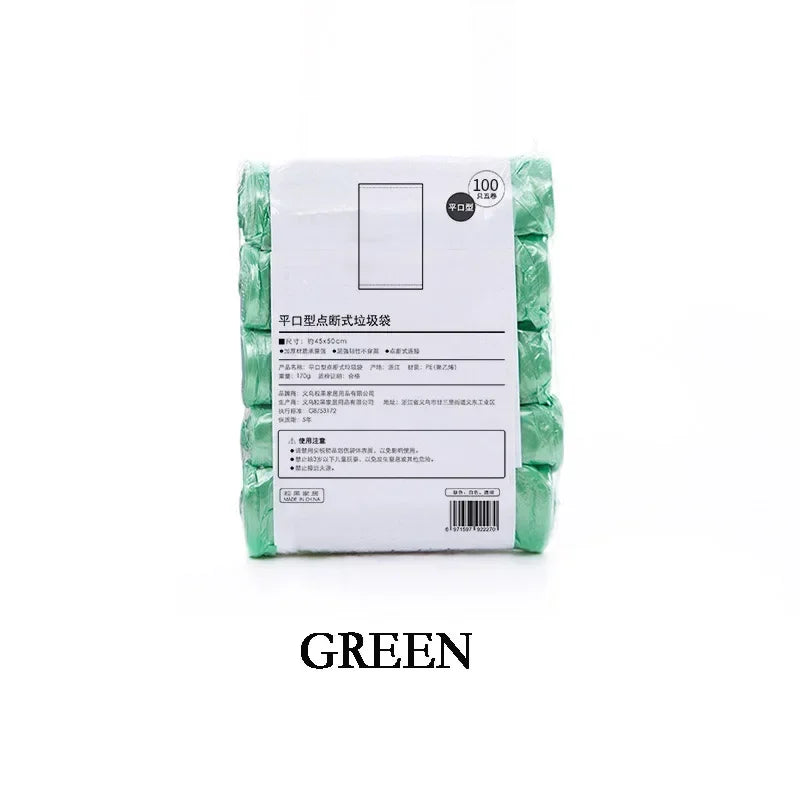 5 Rolls 1 pack 70Pcs Household Disposable Trash Pouch Kitchen Storage Garbage Bags Cleaning Waste Bag Plastic Bag Plastic Bag