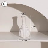 Ceramic Flower Vase Retro Table Decorative Vase Dried Flower Arrangement Pot Home Wedding Gifts Aesthetic Vase Desktop Ornament