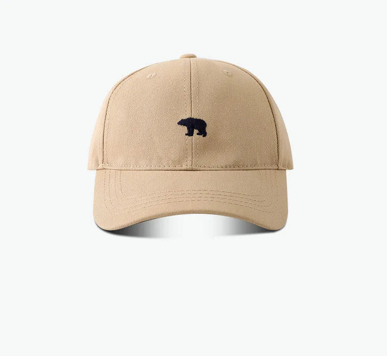 Stylish Bear Embroidered Baseball Cap Sun Protective Breathable Adjustable Ideal Casual Hat Men Women Unisex Baseball Cap