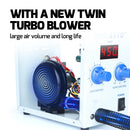 Silverflo 857D+ Soldering Station 600W  Hot Air Rework Welding Station Heat Gun With Twin-Turbo Blower for BGA SMD SOIC Repair