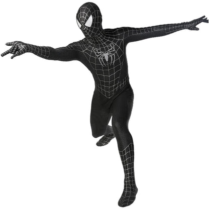 Tobey Maguire Spiderman Costume Black/Red Raimi Spider Man Cosplay Superhero Zentai Suit Halloween Costumes for Adults