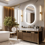 LUVODI Backlit Lighted Bathroom Mirror LED Bedroom Vanity Mirror Salon Mirror with Touch Sensor Dimming Defog IP44