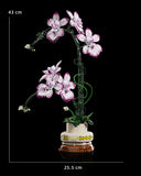 Creative Orchid Cymbidium Eternal Flowers Potted Plant Building Blocks Simulation Phalaenopsis DIY Bricks Toys Valentine's Gift