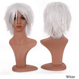 BENIHAIR Synthetic Wig Cosplay Wig White Red Green Blue Pink Yellow Hair Short Layered Wig Fake Hair Extension Men Women Party Wig