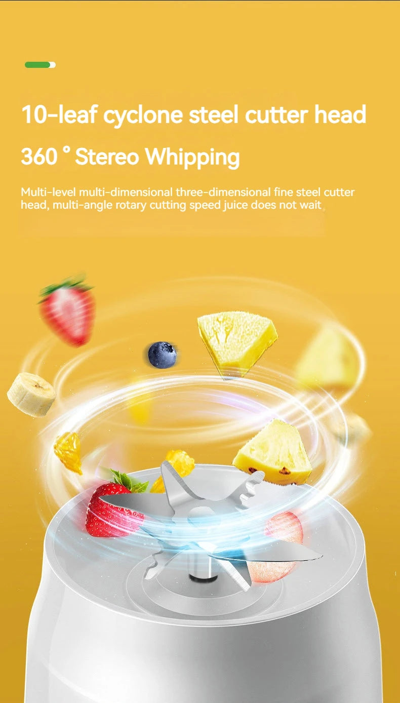 New Portable Automatic Juice Press Fruit Juice Blender USB Rechargeable Wireles Mini Juice Press Kitchen Tools Baby Food Blender