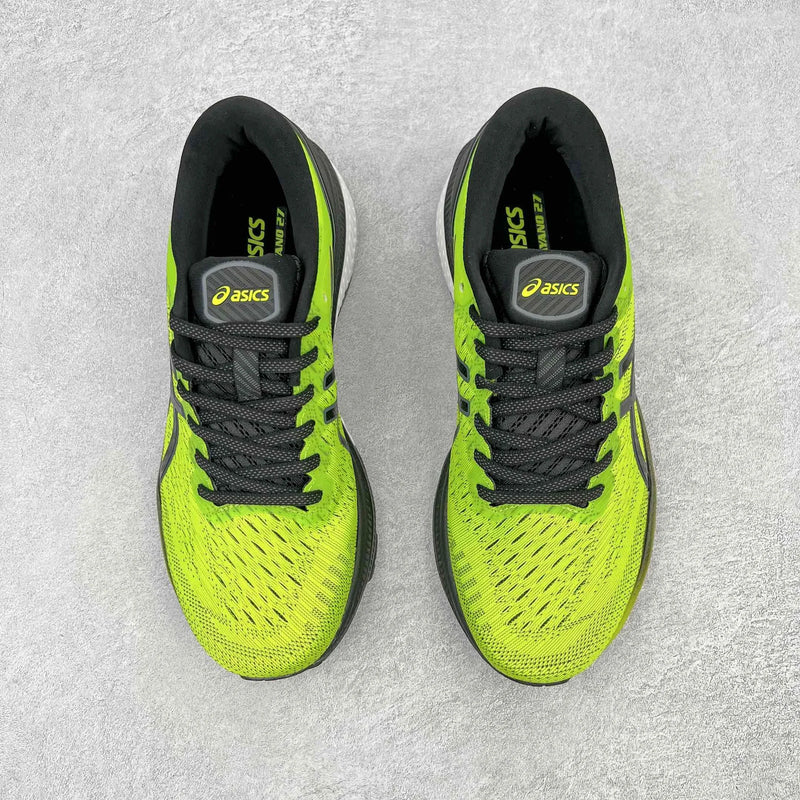 Zapatillas de running Asics Gel Kayano 27 Original para hombre, color negro, amortiguación Gel Kayano 27 K27, transpirables.