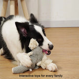 1/3 Pcs Large Dog Toy Bite-Resistant Sound Plush Toy Lion Wolf Elephant Cartoon Pet Toy Squeaky Dog Toy For Small &amp; Medium Dogs