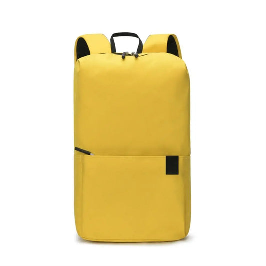 Portable Large Capacity Small Backpack Solid Color Waterproof Travel Bag Multiple Pockets Unisex School Bags Travel