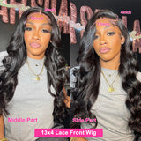 30 40 Inch 13x4 13x6 HD Body Wave Lace Front Wigs Pre-Plucked Loose Wave Lace Frontal Wig Water Wave Human Hair Wigs for Women