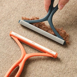 Pet Cat Hair Remover Brush Portable Silicone Comb Double-Sided Scraper for Cats Dog Sofa Clothes Home Cleaning Accessories