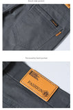 Men's High Quality Pure Cotton Classic Solid Color Casual Pants Business Stretch Slim Straight Brand Trousers Male Autumn New