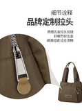 New Women's Bag Luxury Designer Oxford Cloth Handbag Women Shoulder Bag High Quality Fashion Solid Color Female Bags