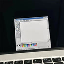 50 Sheets Vintage Computer Drawing Board Notepad Retro Style Memo Pad Square Paper for Creative Illustration and Design Pads