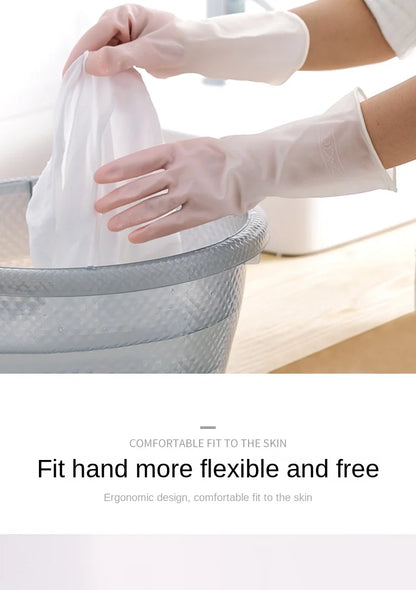 Guantes para lavar platos, resistentes al agua, de goma, finos, de látex, para mujer, #2723