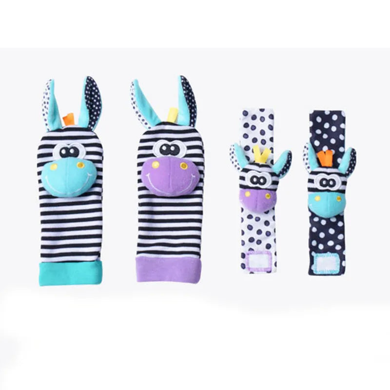 Baby Toys 0 6 12 Months Cute Stuffed Animals Baby Rattle Socks Wrist Baby Rattles Newborn Toys Make Sounds Games For Babies