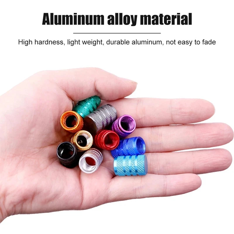 For Automobiles Motorcycles Trucks Bikes Aluminum Alloy Car Wheel Tire Valve Caps Tyre Rim Stem Covers Airdust Waterproof