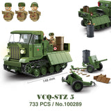 Military WW2 Tanks Tiger Sherman T34 Panzer Vehicle Airplane Army Soldier Weapons Model Building Block Brick Children Kids Toys