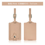 New Airplane Buckle Anti Lost Luggage Tags Thickened Flip Cover Luggage Tag Boarding Pass Suitcase Label Name ID Address Lable